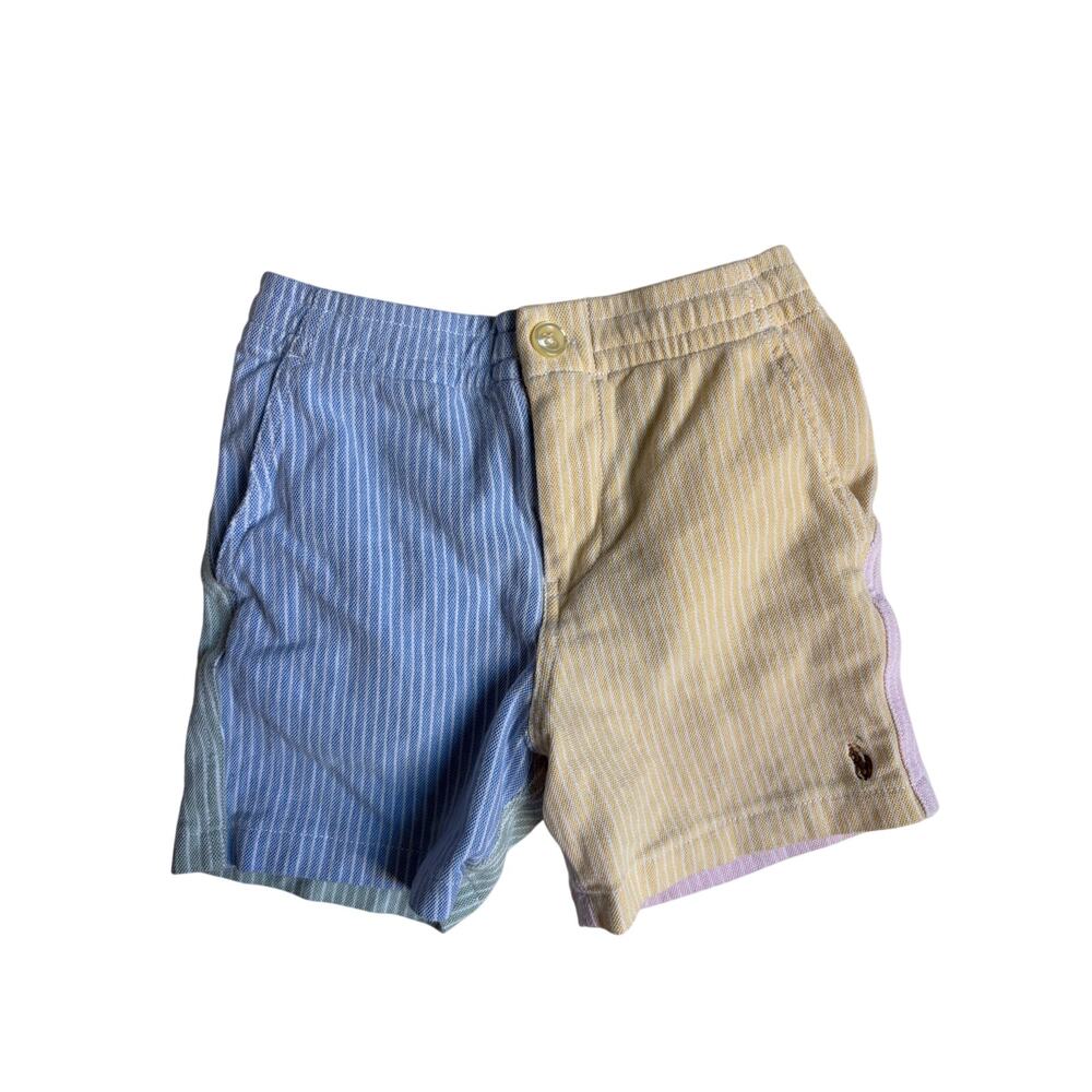 Polo Ralph Lauren Kid's Colorblock Striped Shorts (Multi-Color Pastel) - 4T